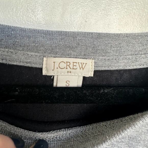 J.Crew Factory Gray Cotton Blend Long Sleeve Pullover Sweater Size S C0079 - Picture 4 of 6
